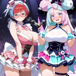 埖📛 - ナンジャモ(Iono)/ボタン(Penny) [AI Generated]