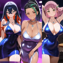 埖📛 - ネモ(Nemona)/ゼイユ(Carmine)/タロ(Lacey) [AI Generated]