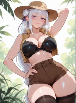 [Lizzy Art] Emilia | 2 packs | Re:Zero (Patreon) [AI Generated]