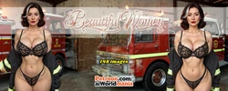 The Alluring Firefighter (AI Generated)