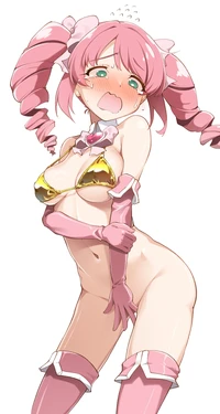 [猫乃またたび] マゼンタ with 金ビキニ