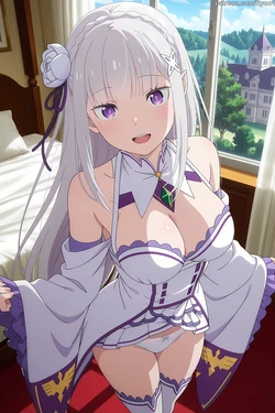 [Ryo!] Emilia "Re:Zero" — 549 pictures + 59 Animated Scenes (Patreon) [AI Generated]