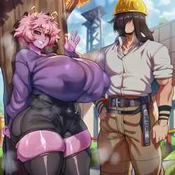 [JackPomelo]Mina helps with a brief break from work [AI Generated]