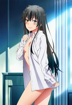 [Astral] Yukinoshita Yukino naked shirt (Yahari Ore no Seishun Love Come wa Machigatteiru.) [AI Generated]