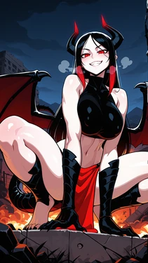 [WienerGens] Nerezza spreads destruction, ruin, and her legs [AI Generated]