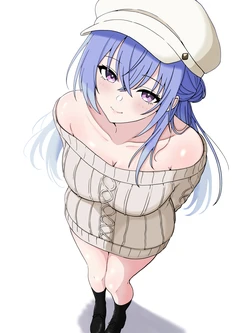[ほんでぃ] 白ニットワンピ羽那