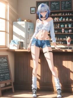 [Makine Kaleyo] Galbrena (Wuthering Waves) - Hot ice (pixiv-twitter) [AI Generated]