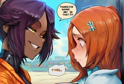 Yoruichi Shihouin x Inoue Orihime (Bleach) [CassandrArt] [AI Generated]