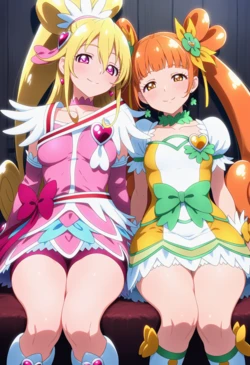 [Corudozera] [110pics] Cure Heart x Cure Rosetta (キュアハートxキュアロゼッタ) / DokiDoki! Precure (ドキドキ！プリキュア) [AI Generated]