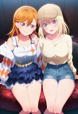 [Corudozera] [110pics] Kanon Shibuya x Uika Misumi (澁谷かのんx三角初華) / Love Live! Superstar!! x BanG Dream! Ave Mujica (ラブライブ！スーパースター!! x BanG Dream! Ave Mujica) [AI Generated]