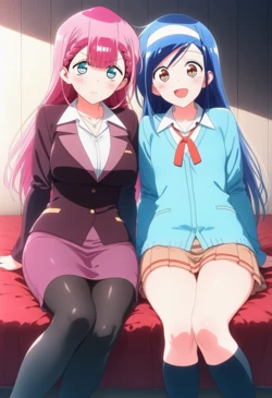 [Corudozera] [110pics] Mafuyu Kirisu x Fumino Furuhashi (桐須真冬x古橋文乃) / We Never Learn: BOKUBEN (ぼくたちは勉強ができない) [AI Generated]